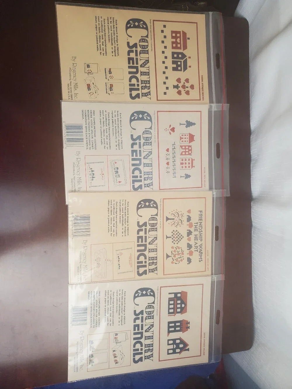 NOS Lot Of 4 Country Stencils By Regency Mills Village And Homes U.S.A